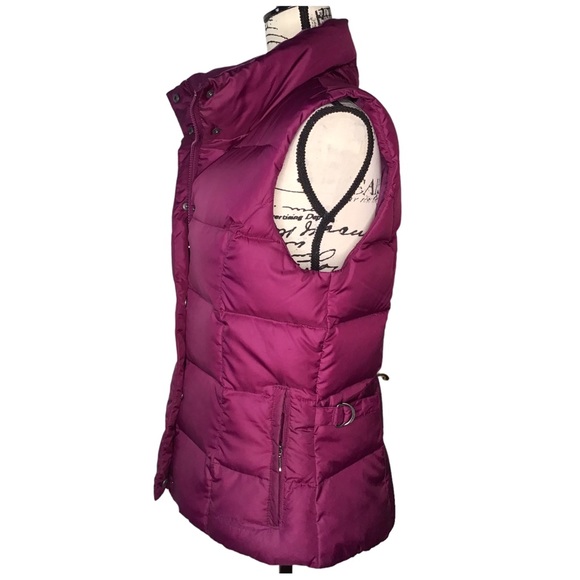 Eddie Bauer Women's Goose Down Puffy Vest Mulberry - Size S - Picture 2 of 14